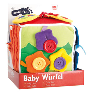 Small foot - baby kubus natuur pluche