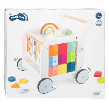 Small foot - houten baby walker loopwagen bloemen