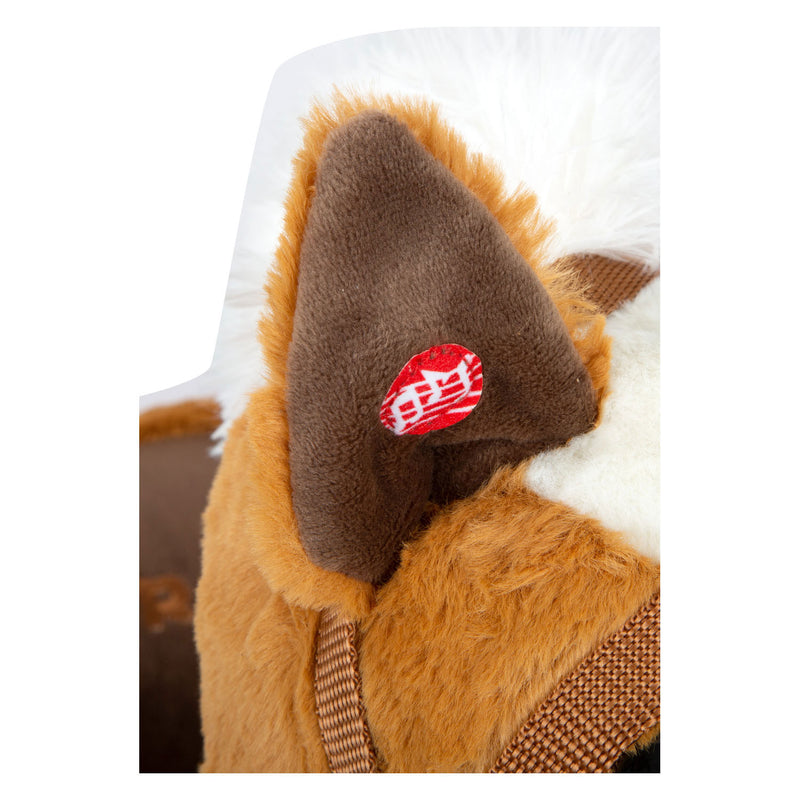 Load image into Gallery viewer, Small foot - houten schommelpaard bruin met zitje en geluid
