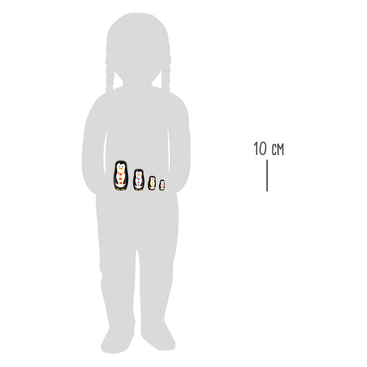 Small Foot Houten Matroesjka Poppen Pinguin Familie