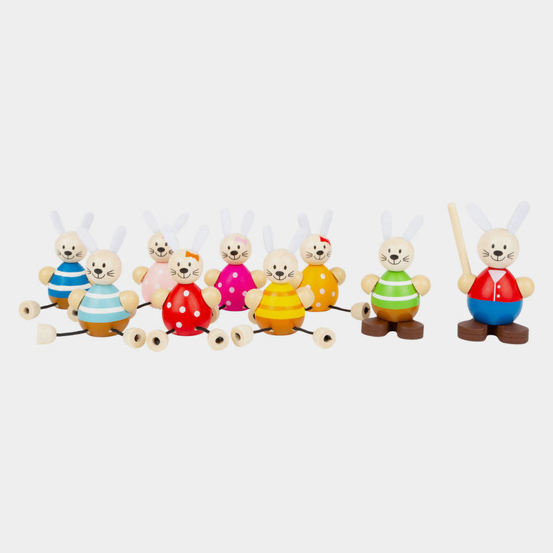Load image into Gallery viewer, Small Foot Houten Poppenhuis Konijnen School Klas Speelset
