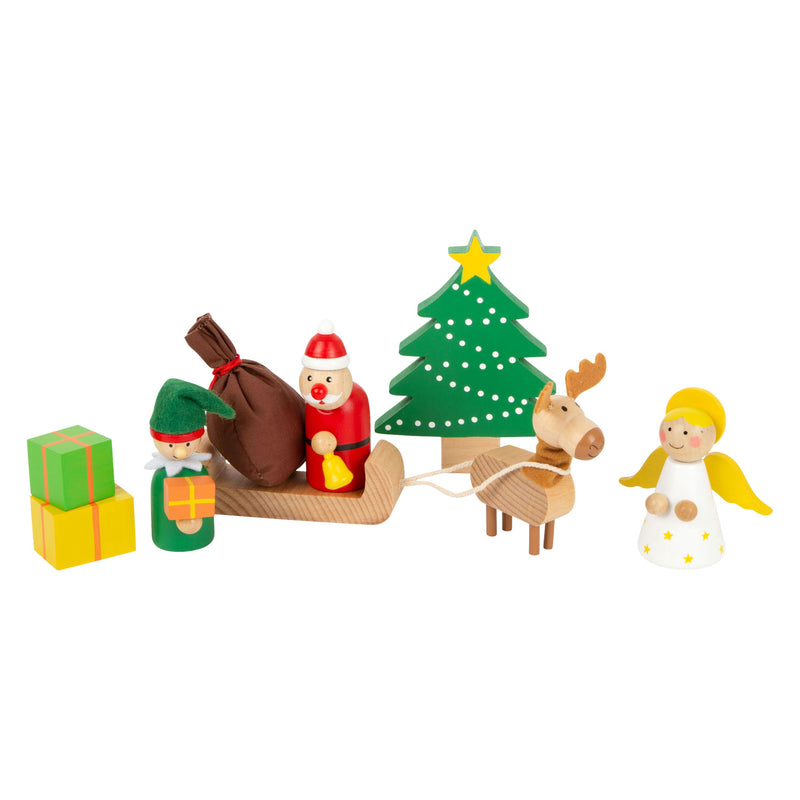Afbeelding laden in galerijviewer, Small Foot Houten Dieren Kerstmis in het Bos Speelset, 17dlg.
