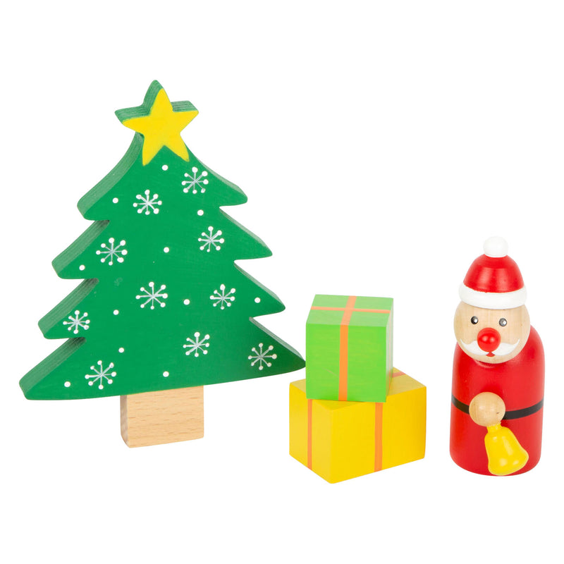 Afbeelding laden in galerijviewer, Small Foot Houten Dieren Kerstmis in het Bos Speelset, 17dlg.
