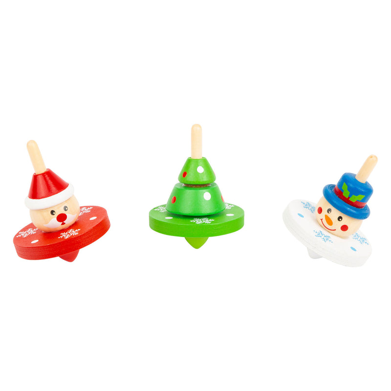 Load image into Gallery viewer, Small foot - houten tol kerst
