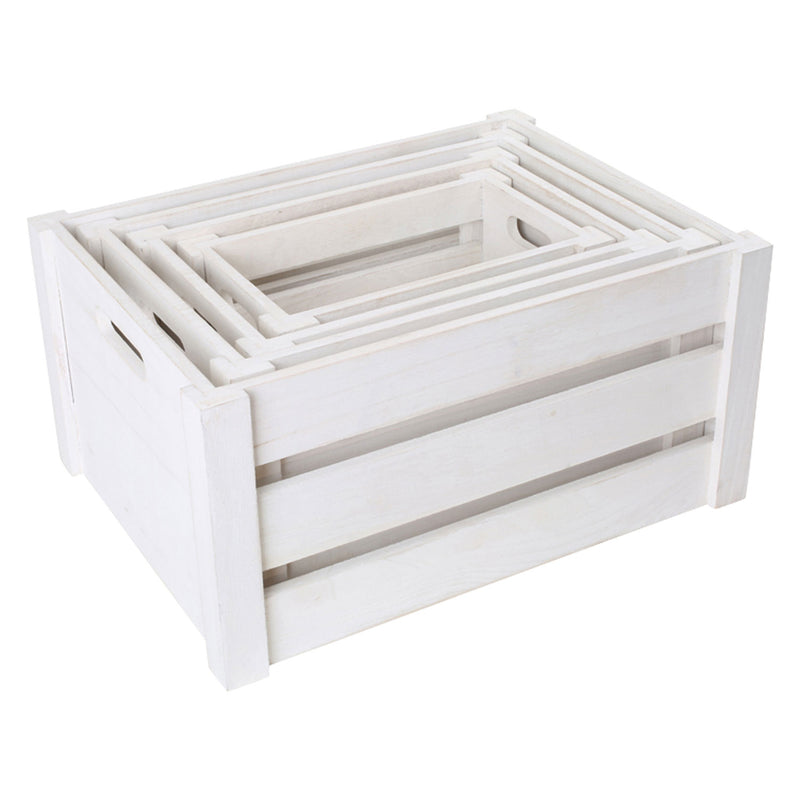 Load image into Gallery viewer, Small foot - houten opbergkistjes, set van 4
