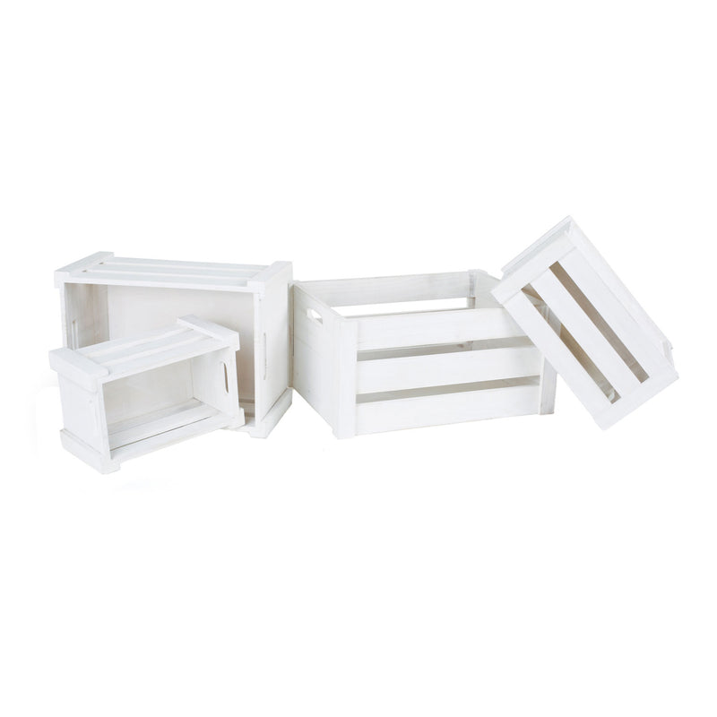 Load image into Gallery viewer, Small foot - houten opbergkistjes, set van 4
