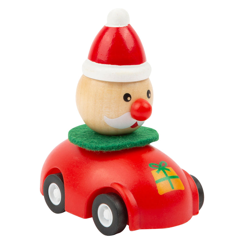 Load image into Gallery viewer, Small Foot Houten Pull-back Kerstauto
