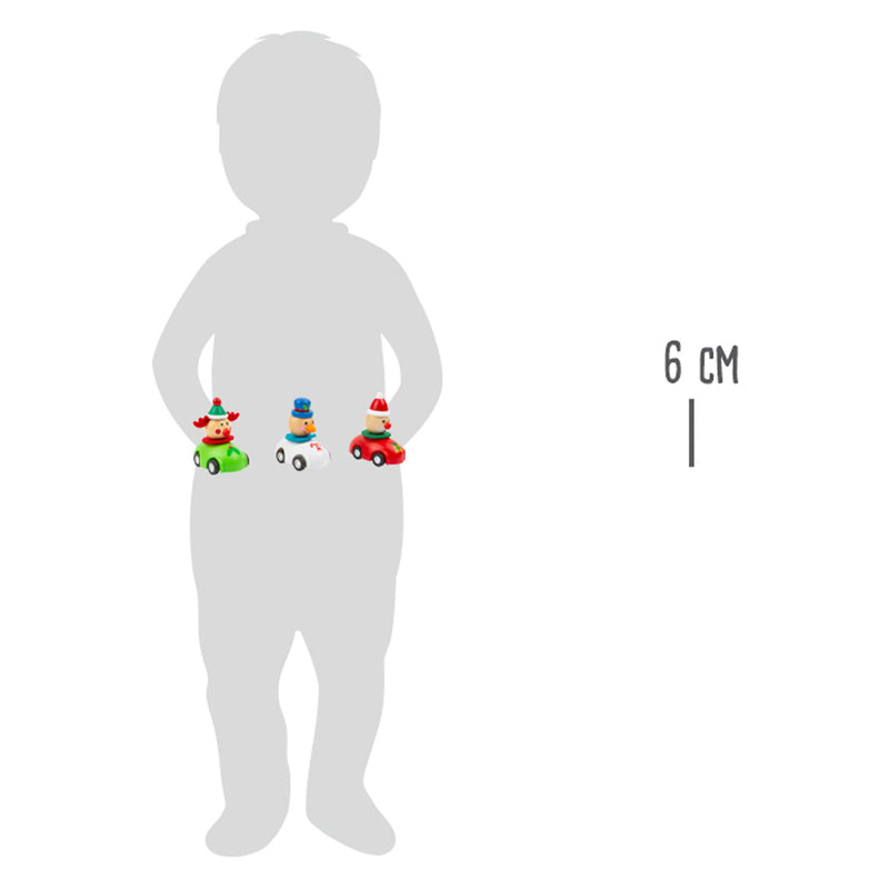 Load image into Gallery viewer, Small Foot Houten Pull-back Kerstauto
