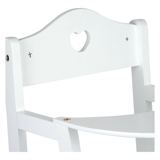 Small foot - houten poppenstoel wit