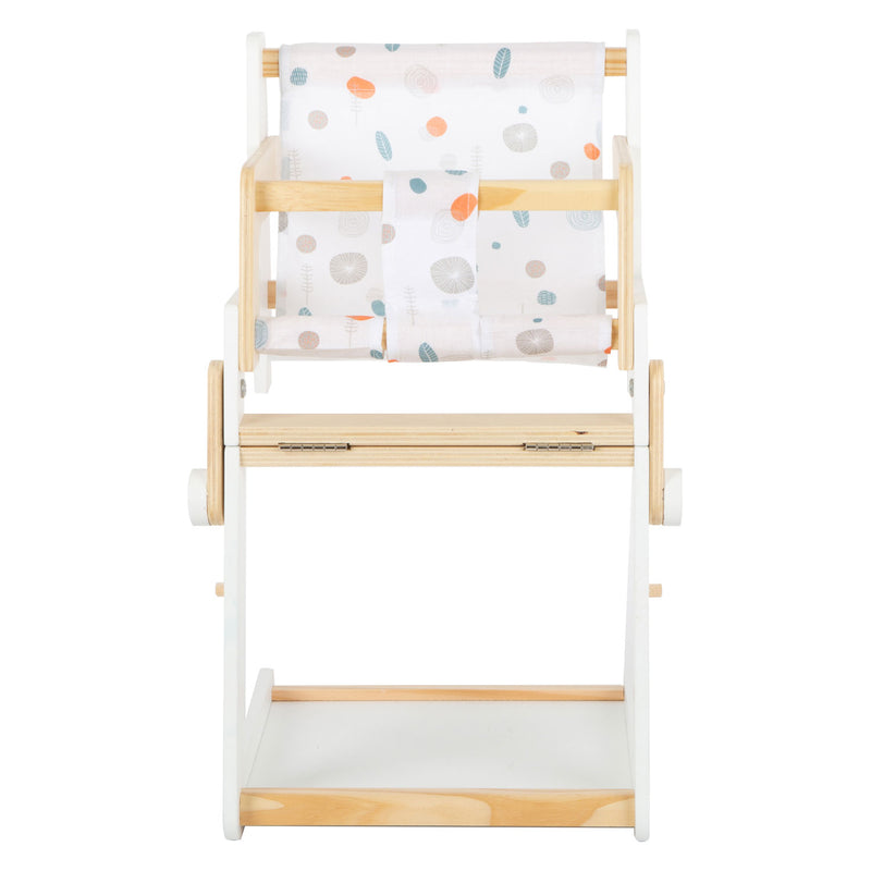 Load image into Gallery viewer, Small foot - houten combi poppenstoel little button
