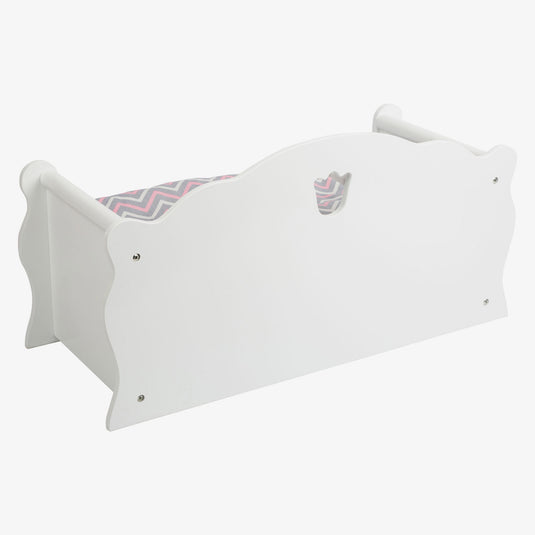 Small foot - houten poppenbed met lade en beddengoed, 4dlg.