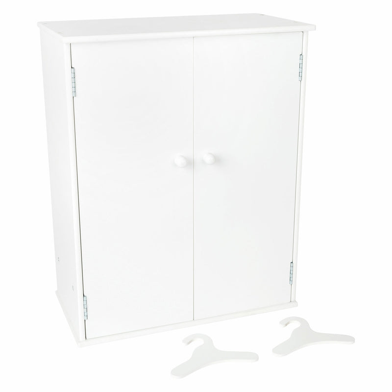 Load image into Gallery viewer, Small foot - houten poppen kledingkast met hangers, 3dlg.
