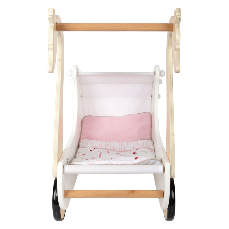 Load image into Gallery viewer, Small foot - houten poppenwagen zwaan
