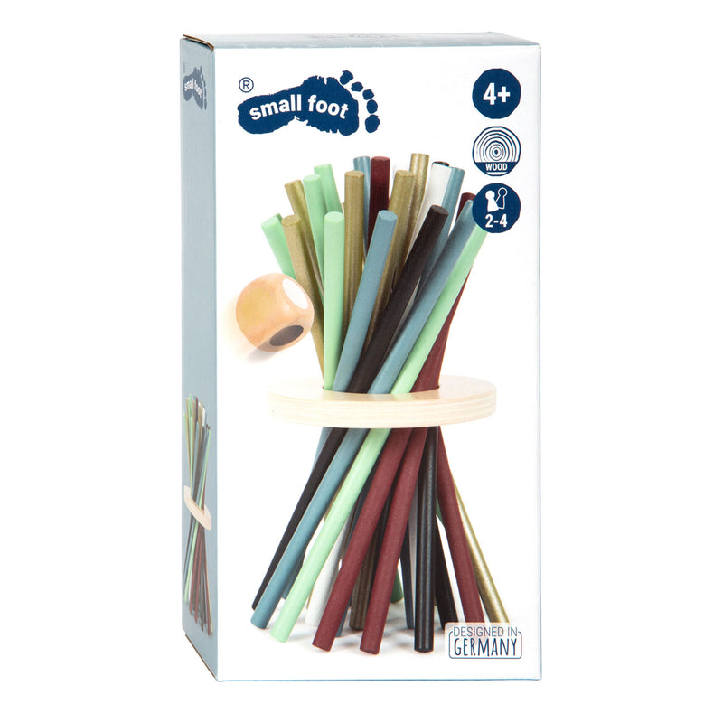 Load image into Gallery viewer, Small foot - houten mikado verticaal spel gouden editie
