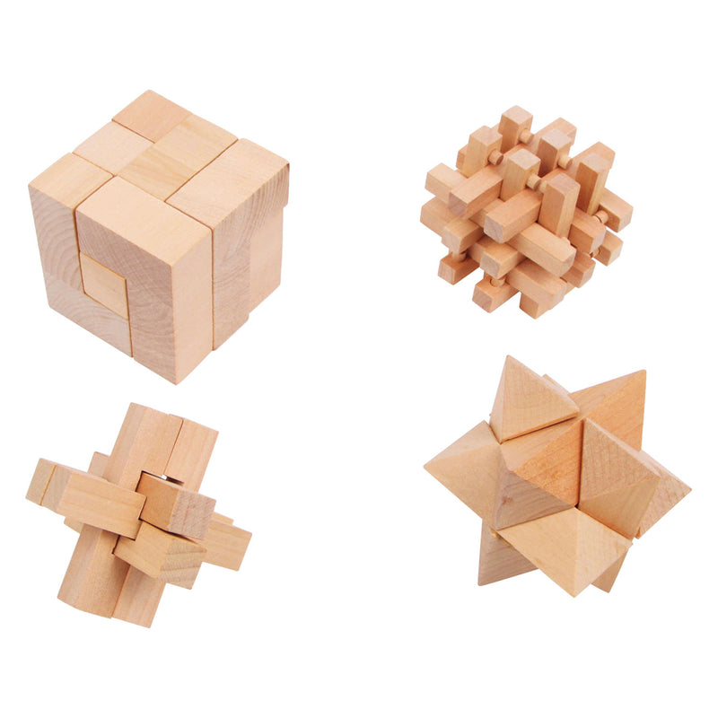 Load image into Gallery viewer, Small foot - houten breinpuzzels, set van 4
