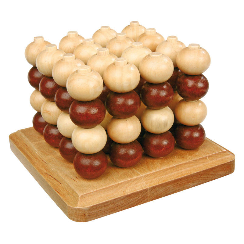 Load image into Gallery viewer, Small foot - 4 op een lijn 3d houten strategiespel
