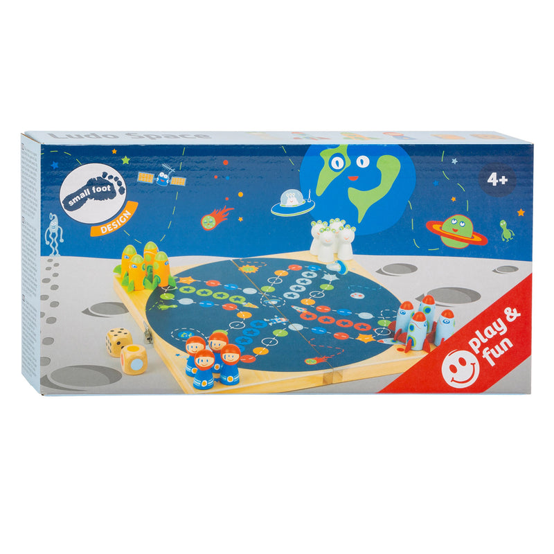 Load image into Gallery viewer, Small foot - houten ludospel ruimtevaart
