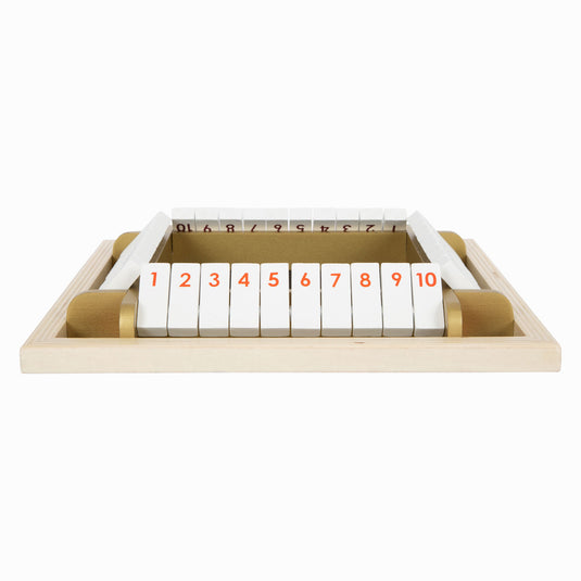 Small foot - shut the box houten dobbelspel gouden editie