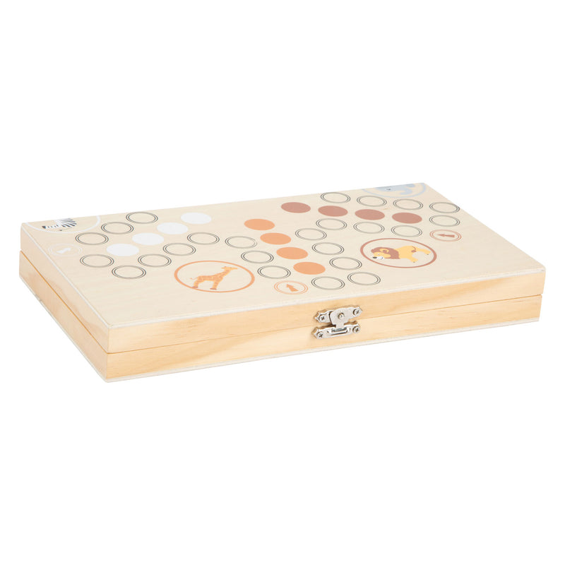 Load image into Gallery viewer, Small foot - houten ludo spel safari - 6 spelers
