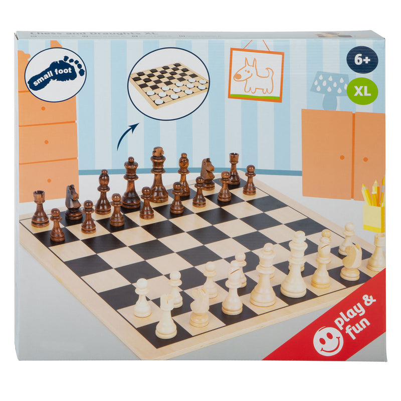 Load image into Gallery viewer, Small foot - houten schaak en damspel xl

