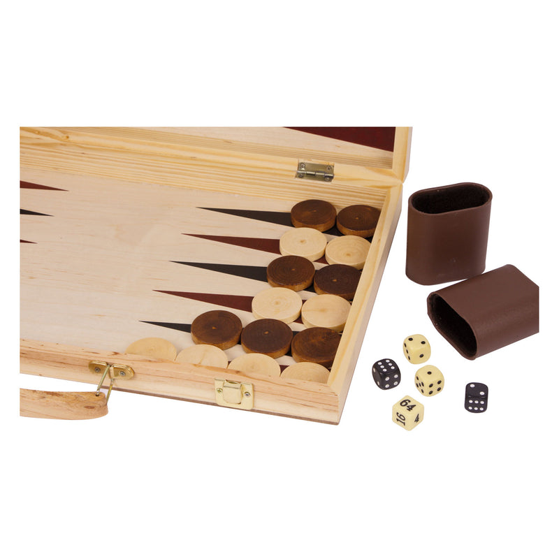 Load image into Gallery viewer, Small foot - houten schaakspel en backgammon
