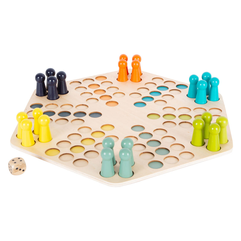 Afbeelding laden in galerijviewer, Small foot - houten ludospel - 6 spelers
