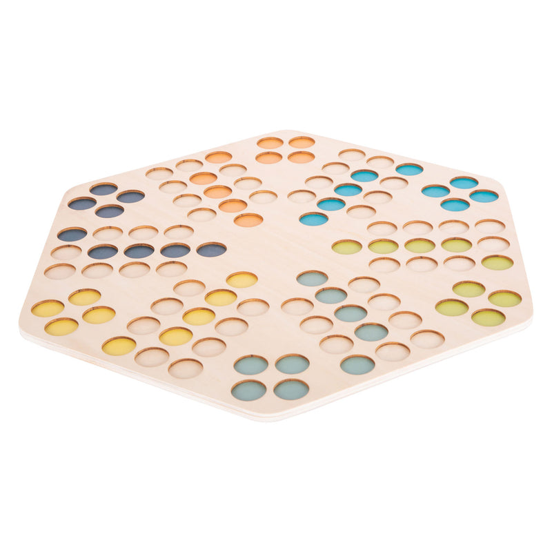 Load image into Gallery viewer, Small foot - houten ludospel - 6 spelers
