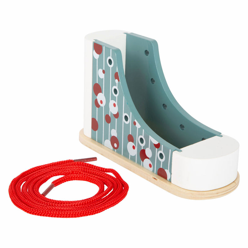 Load image into Gallery viewer, Small foot - houten rijgschoen met veter

