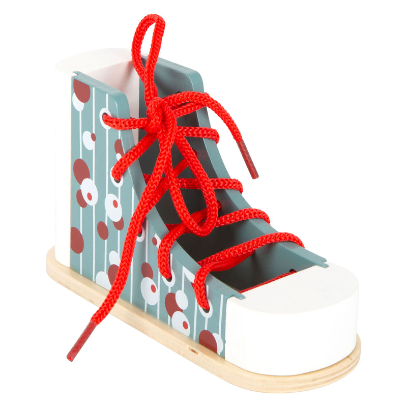 Load image into Gallery viewer, Small foot - houten rijgschoen met veter
