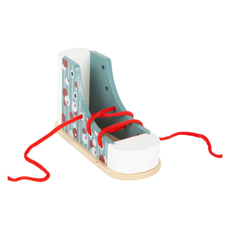 Load image into Gallery viewer, Small foot - houten rijgschoen met veter
