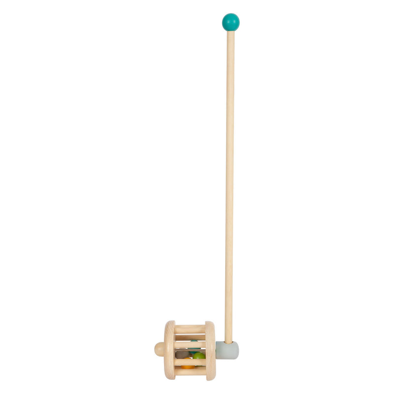 Load image into Gallery viewer, Small foot - houten duwfiguur rammelaar
