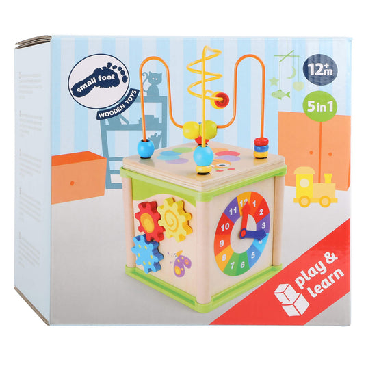 Small foot - houten activiteiten motoriek spiraal 5in1
