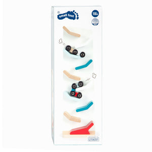 Small foot - houten autobaan toren met auto's, 3dlg.