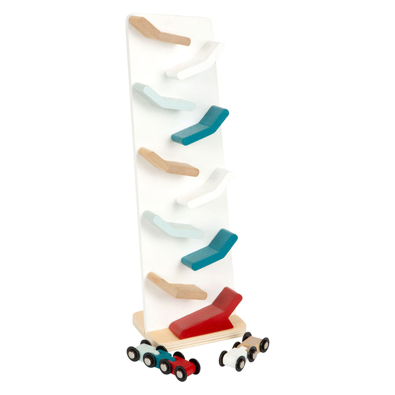 Load image into Gallery viewer, Small foot - houten autobaan toren met auto's, 3dlg.
