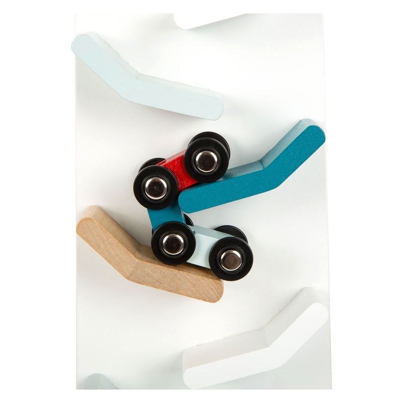 Load image into Gallery viewer, Small foot - houten autobaan toren met auto's, 3dlg.
