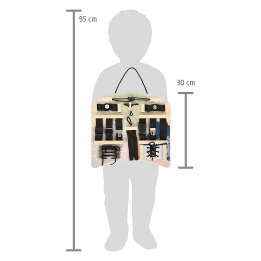 Small foot - houten activiteitenbord vergrendelingen en verbindingen