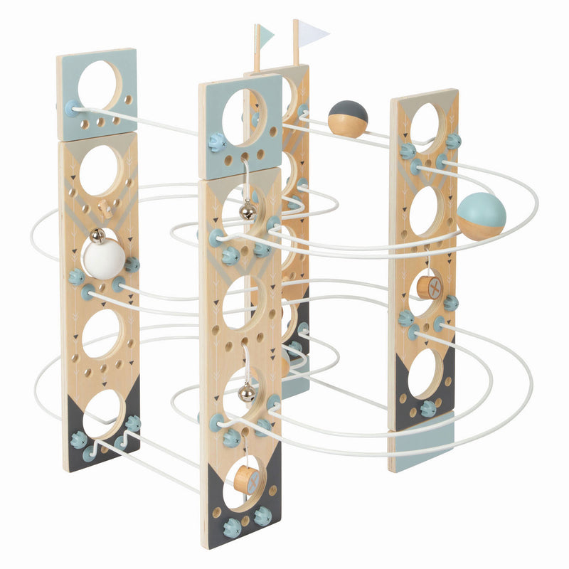 Load image into Gallery viewer, Small foot - houten modulaire knikkerbaan
