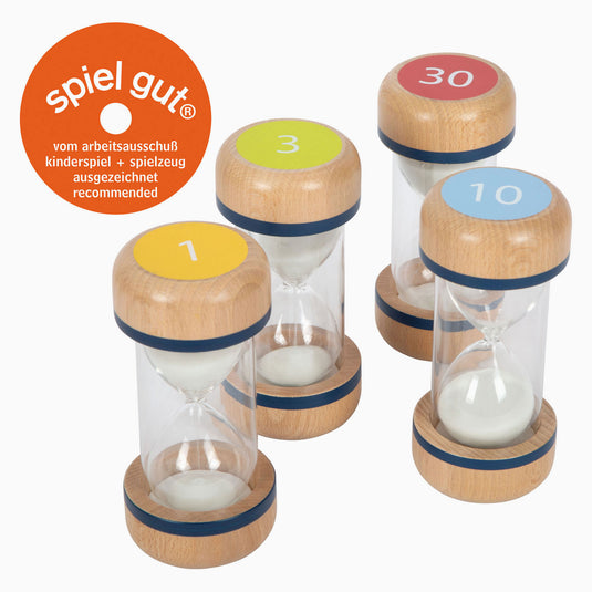 Small foot - houten zandlopers xl set, 4dlg.