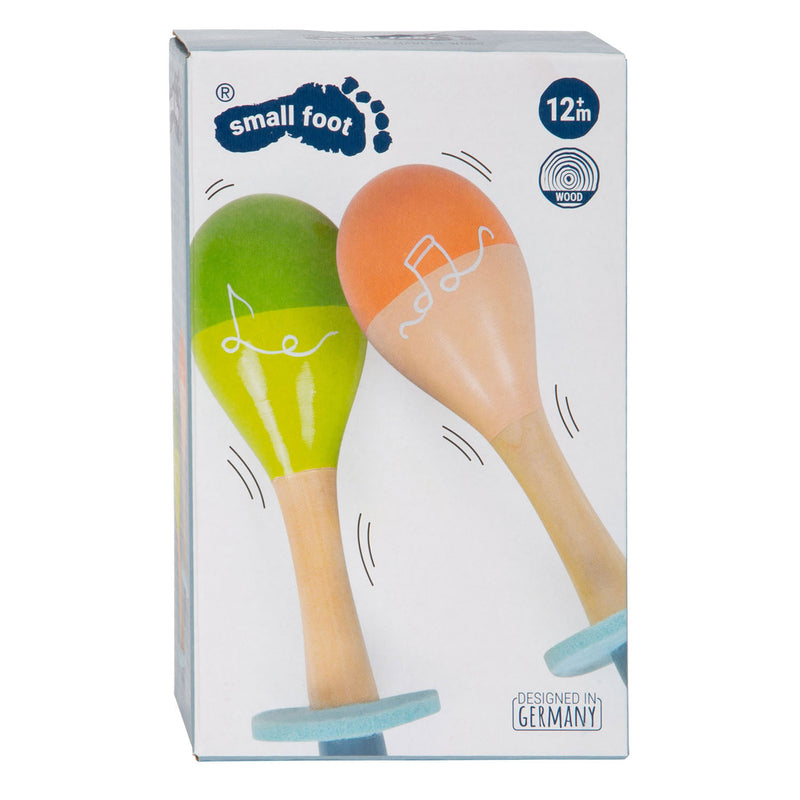 Load image into Gallery viewer, Small foot - houten maracas groovy beats

