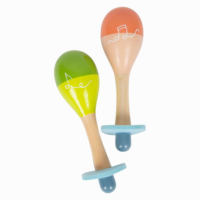 Load image into Gallery viewer, Small foot - houten maracas groovy beats
