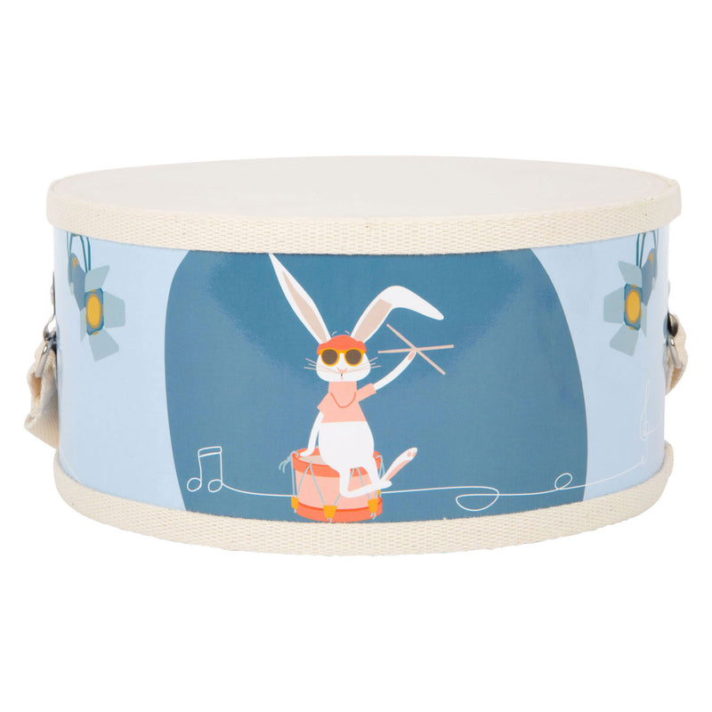 Load image into Gallery viewer, Small foot - houten trommel groovy beats met stokken, 3dlg.
