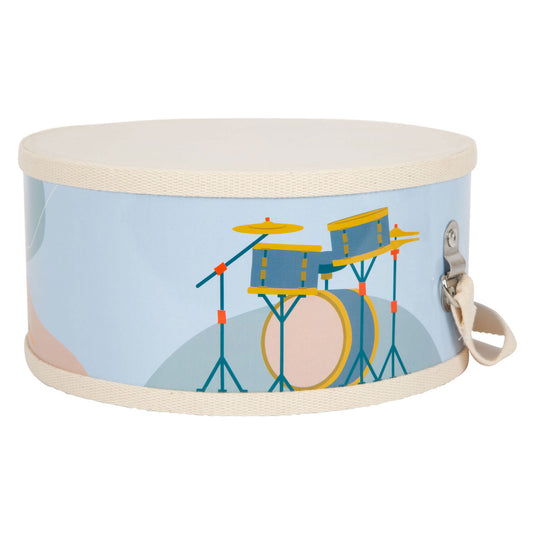 Small foot - houten trommel groovy beats met stokken, 3dlg.