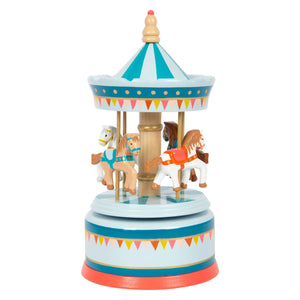 Small foot - houten muziekdoos draaimolen
