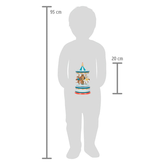 Small foot - houten muziekdoos draaimolen