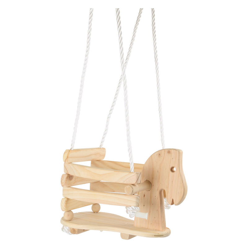 Load image into Gallery viewer, Small foot - houten paardenschommel, 140cm

