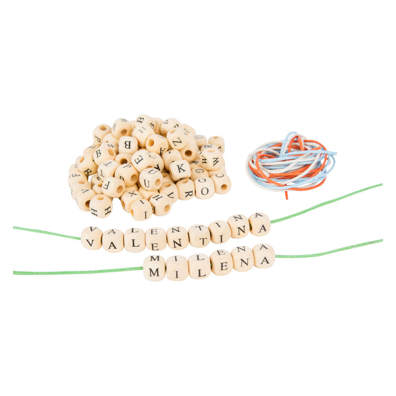 Load image into Gallery viewer, Small foot houten letterkralen armbandjes maken, 300 kralen
