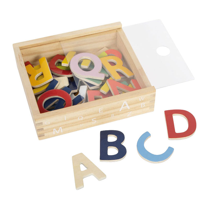 Load image into Gallery viewer, Small foot - houten magnetische letters kleur, 37dlg.
