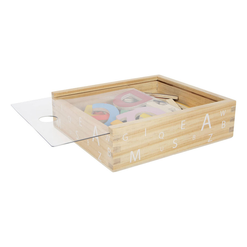 Load image into Gallery viewer, Small foot - houten magnetische letters kleur, 37dlg.
