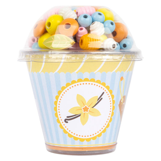 Small foot - houten kralen sieraden maken cupcake