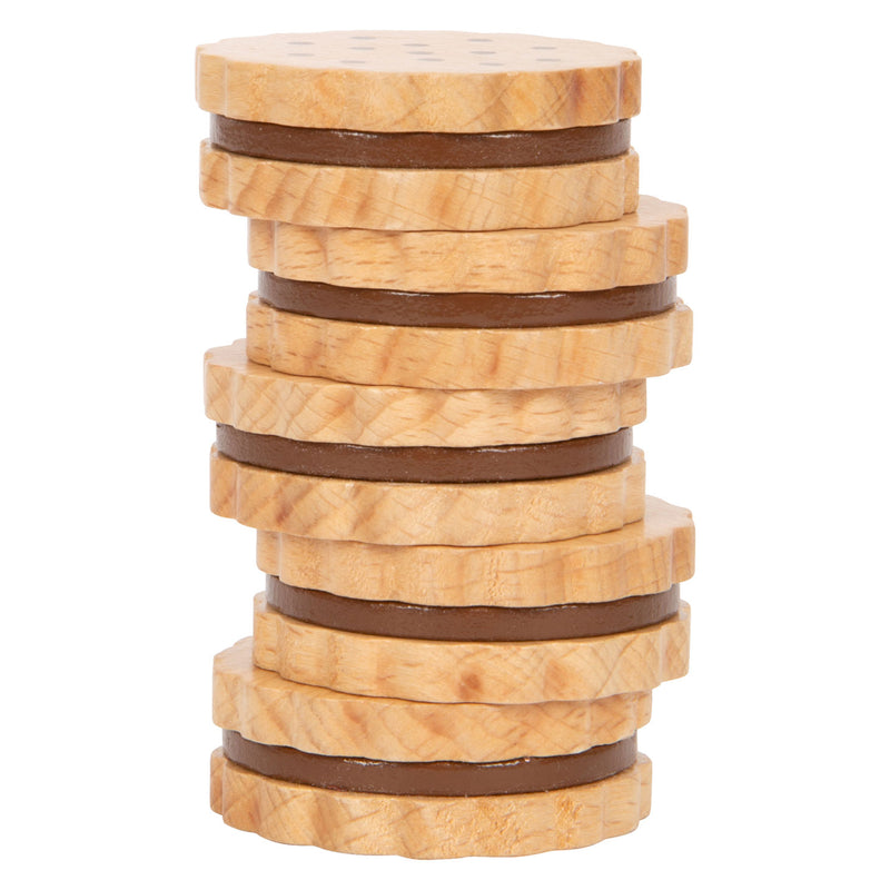 Load image into Gallery viewer, Small foot - houten dubbel koekjes, 5dlg.
